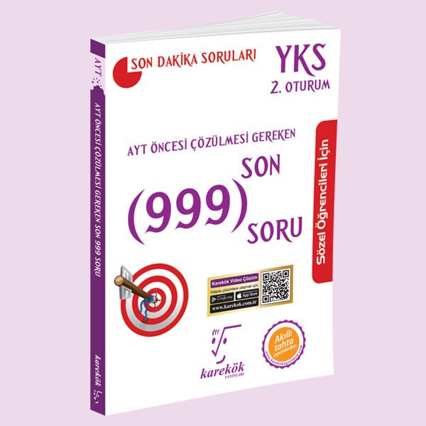 Karekök AYT ÖNCESİ ÇÖZ.GER.SON 999 SORU (SÖZEL ÖĞR.İÇİN)