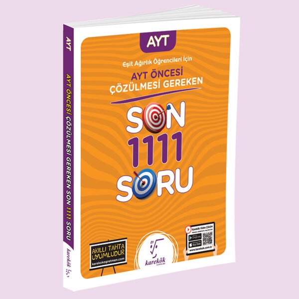 Karekök AYT ÖNCESİ ÇÖZ.GER.SON 1111 SORU(E.AĞITLIK ÖĞR.İÇİN)